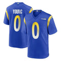 Newshops LA.Rams #0 Byron Young Player Royal Home Game Stitched Jerseys