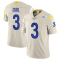 Newshops LA.Rams #3 Kam Curl Player Bone Limited Vapor Home Game Stitched Jerseys