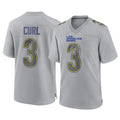 Newshops LA.Rams #3 Kam Curl Player Gray Atmosphere Fashion Home Game Stitched Jerseys