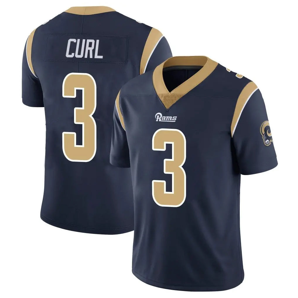 Newshops LA.Rams #3 Kam Curl Player Navy Limited Vapor Untouchable Home Game Stitched Jerseys