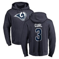 Newshops LA.Rams #3 Kam Curl Player Navy Pullover Hoodie Limited Game Stitched Jerseys