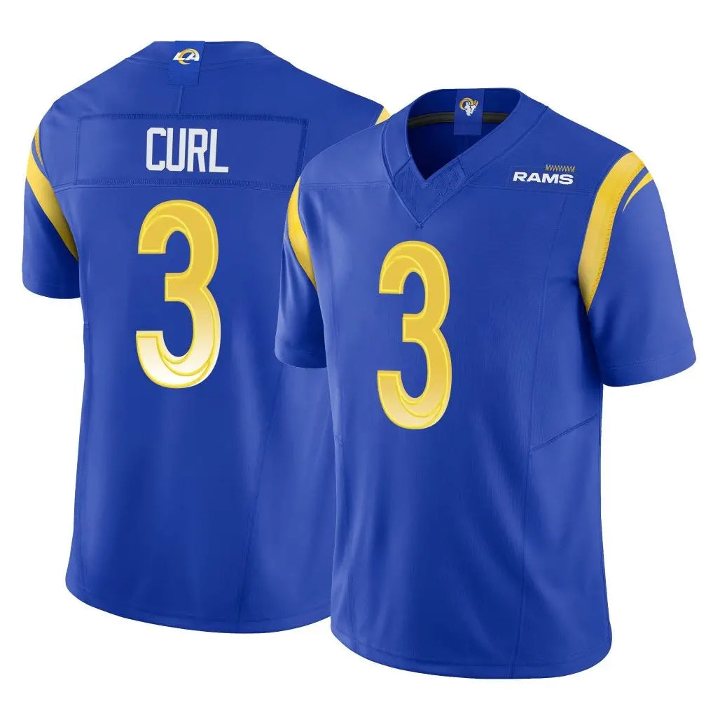 Newshops LA.Rams #3 Kam Curl Player Royal Limited Vapor F.U.S.E. Home Game Stitched Jerseys