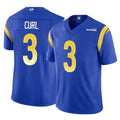 Newshops LA.Rams #3 Kam Curl Player Royal Limited Vapor F.U.S.E. Home Game Stitched Jerseys
