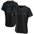 newshops M.Marlins #6 Otto Lopez Player Black Home Limited Elite Stitched Jerseys