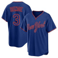 newshops NY.Mets #3 Carson Benge Player Royal T-shirt Home Game Stitched Jerseys
