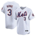 newshops NY.Mets #3 Carson Benge Player White Home Replica Stitched Jerseys